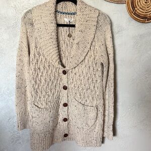Anthropologie Cream Knit Sweater